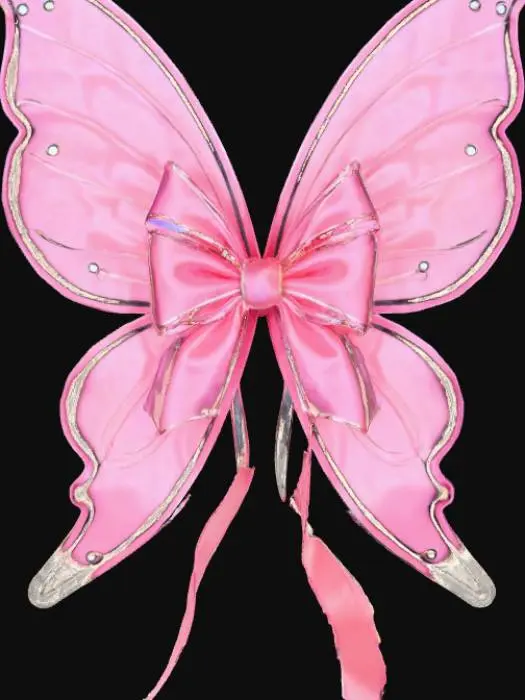 3D model for Chibiusa fairy wings ribbons