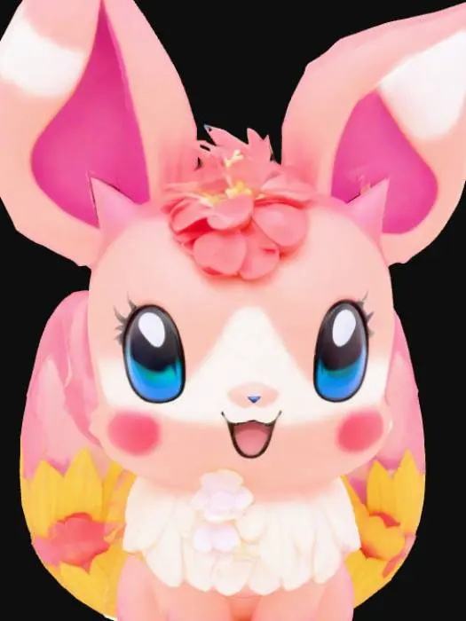 3D model for chibi Sylveon pokemon