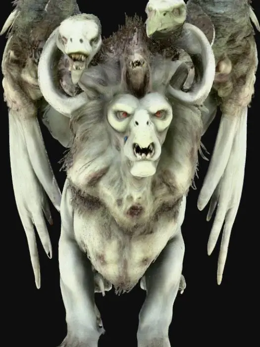 3D model for Creature multiple heads