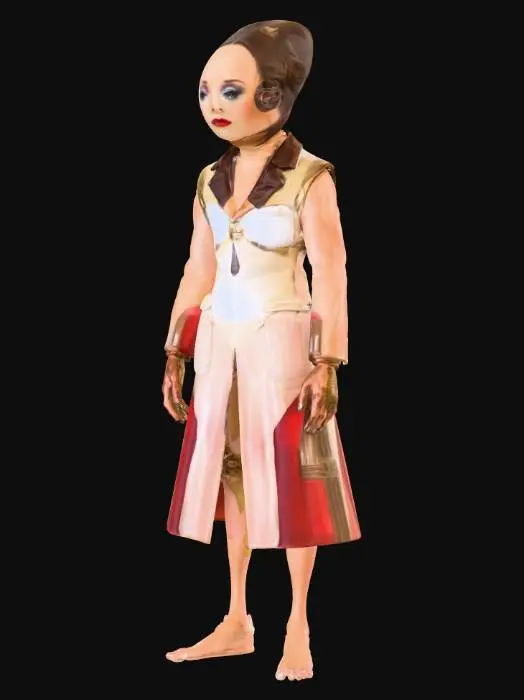 3D model for Alien ufo abduction humanoid hybrid