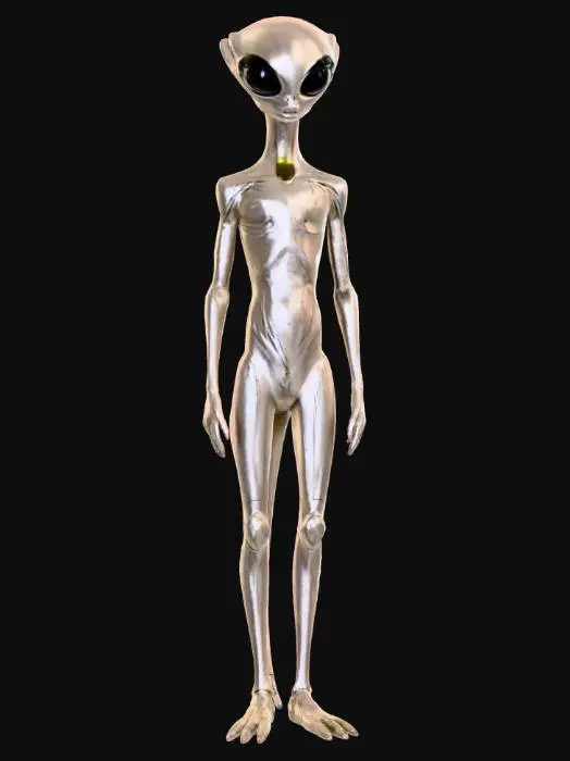 3D model for Alien ufo abduction humanoid hybrid