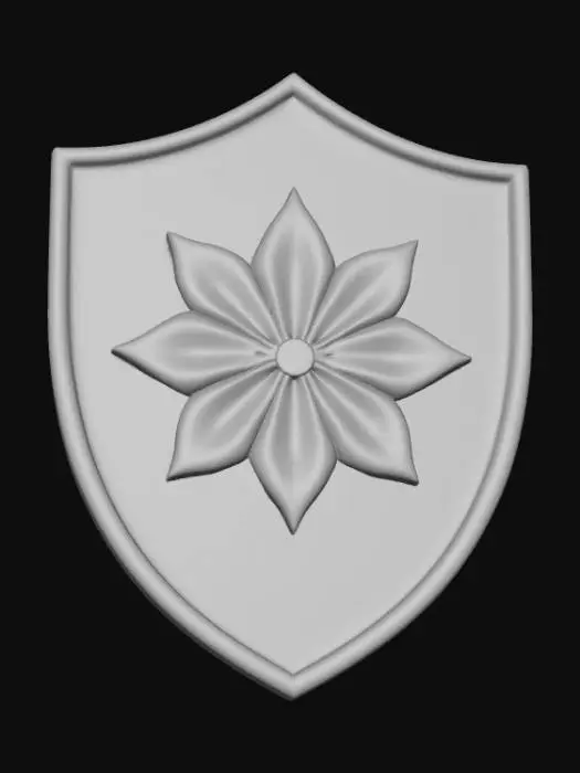 3D model for Mystical Shield girly pink rainbow galaxy