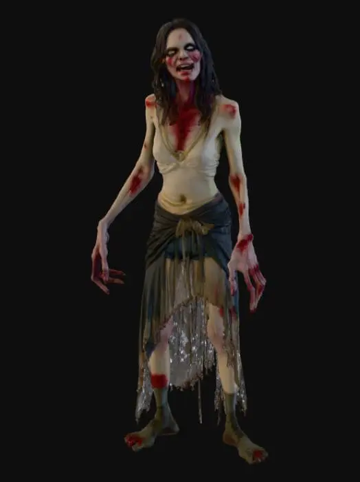 3D model for Female zombies