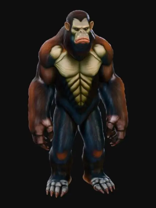 3D model for Alien Bigfoot cryptids mythic scary