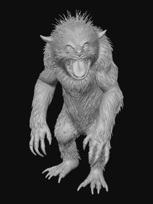 3D model for Demon sloth cryptids mythic scary