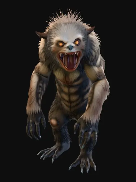 3D model for Demon sloth cryptids mythic scary