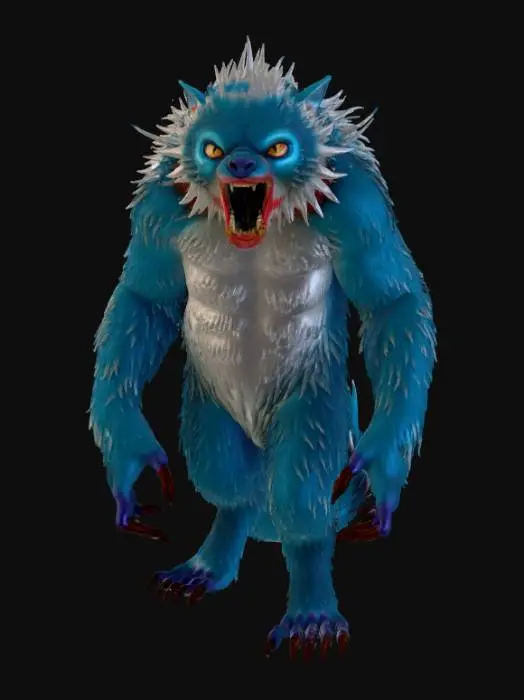 3D model for Demon sloth cryptids mythic scary