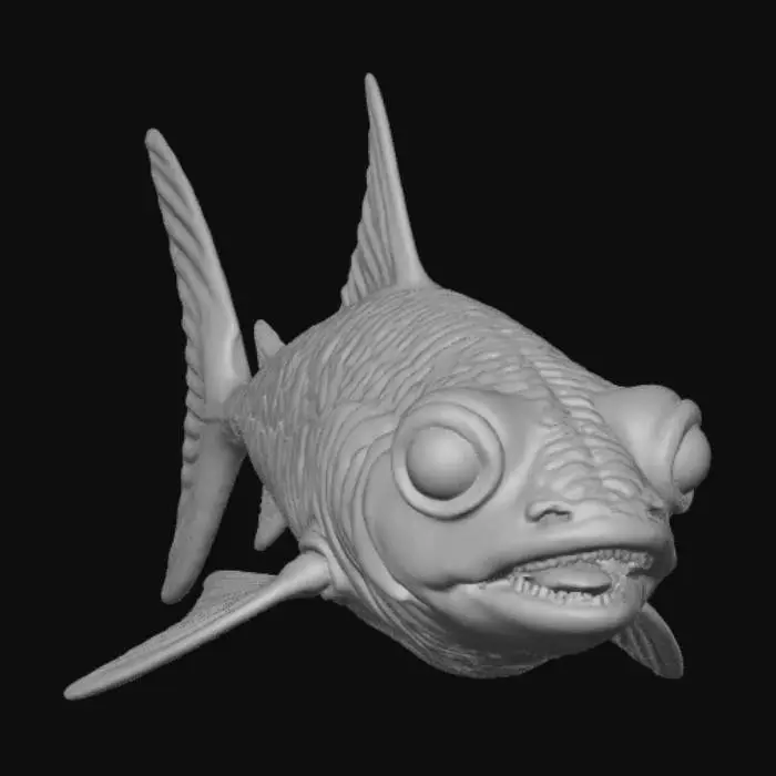3D model for Deep sea hybrid fish
