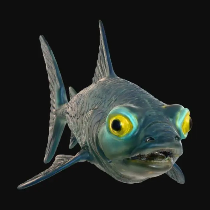 3D model for Deep sea hybrid fish