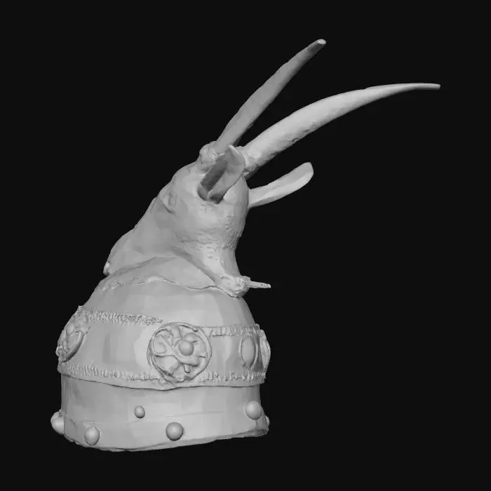 3D model for Helmet with Ibex Motif