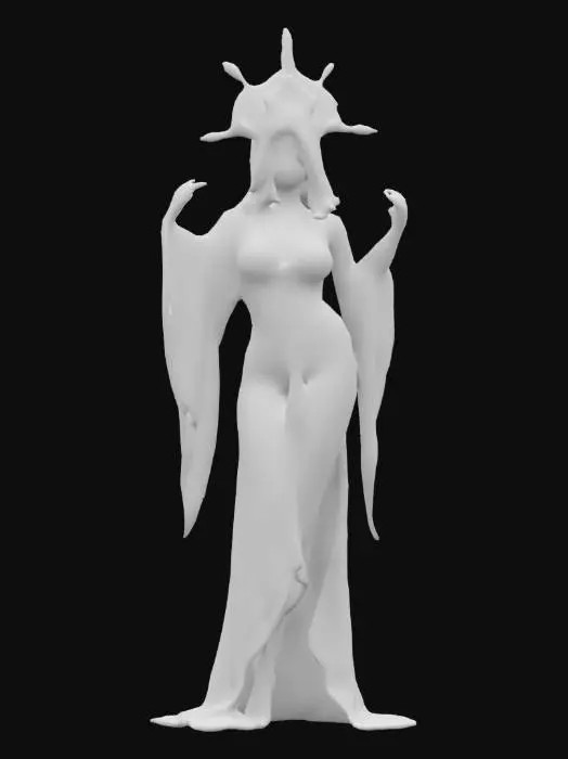 3D model for Genie woman, nintendo 64, stylized bold sexy, A pose