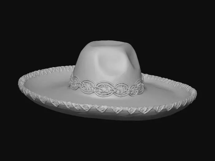 3D model for Sombrero Elegance full black