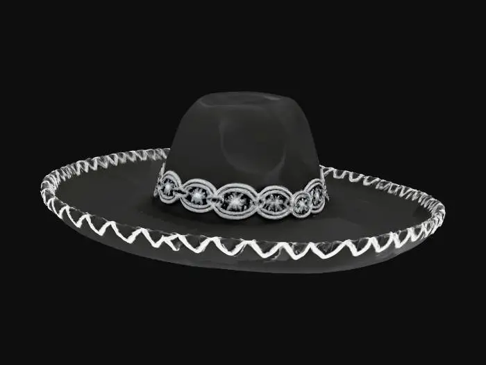 3D model for Sombrero Elegance full black