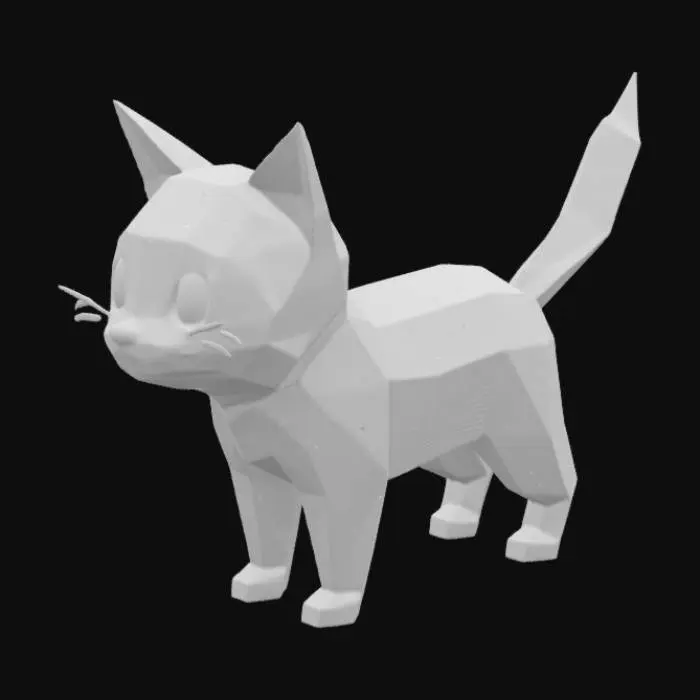 3D model for Geometric Kitten