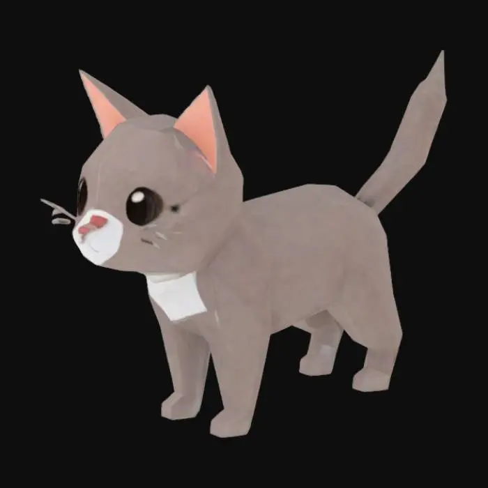 3D model for Geometric Kitten