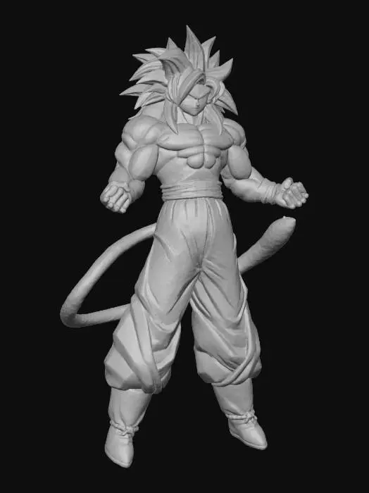 3D model for Super Saiyan 4 Warrior