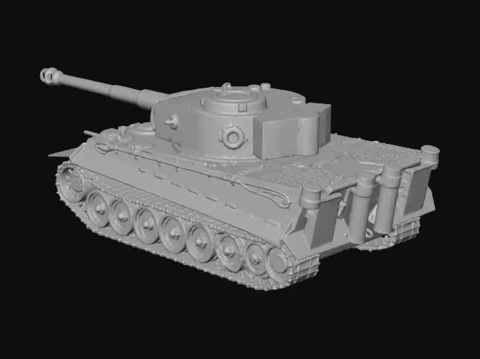 3D model for Tiger I Tank Illustration