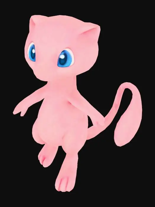 3D model for Mew Illustration