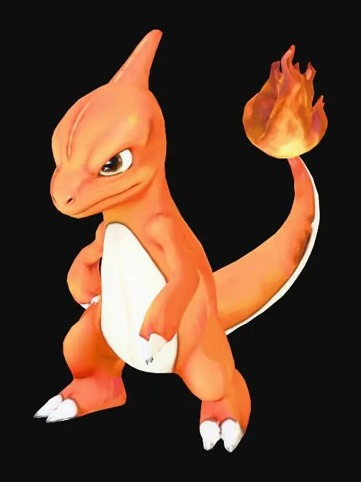 3D model for Fiery Reptile Warrior