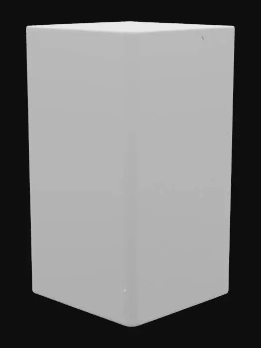 3D model for The object is a server rack with a rectangular shape, geometric alignment in rows, and a sleek texture with illuminated panels and buttons.只需要生成一个机柜即可