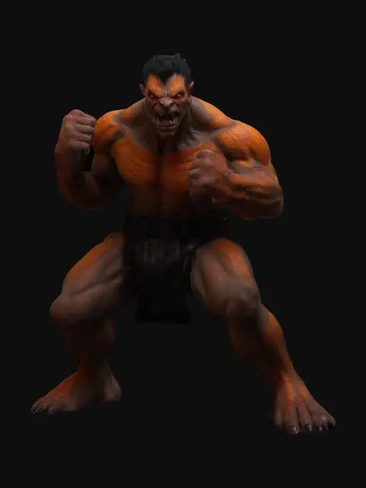 3D model for Fierce Warrior Beast