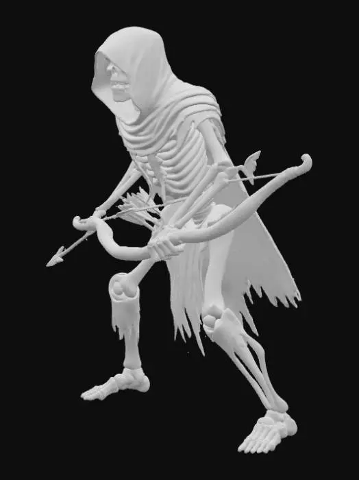 3D model for Скелет-лучник