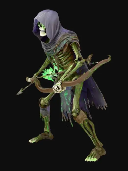 3D model for Скелет-лучник