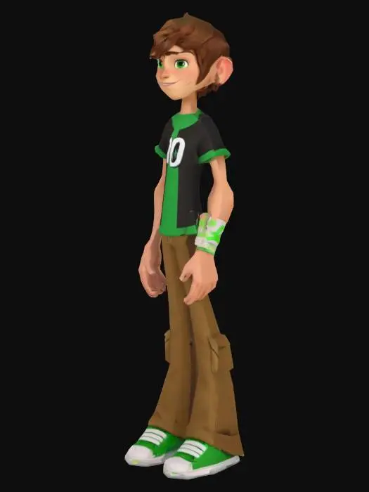3D model for Cartoon Hero Kid