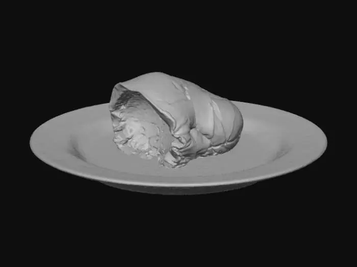 3D model for Bread on Plate