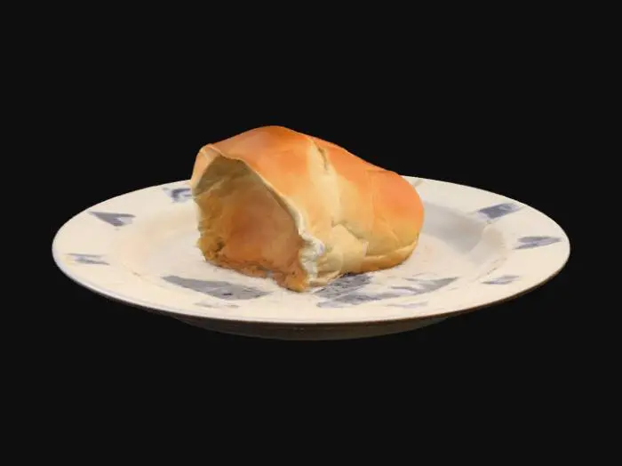 3D model for Bread on Plate