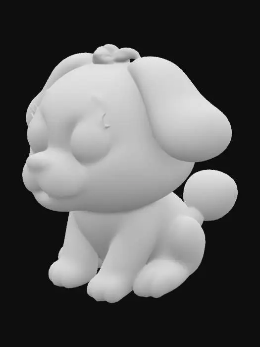 3D model for gominola con forma de perrito kawai