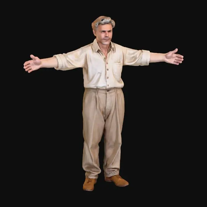 3D model for #a/t포즈# 대칭