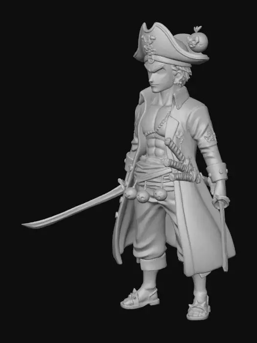 3D model for One Piece Zoro