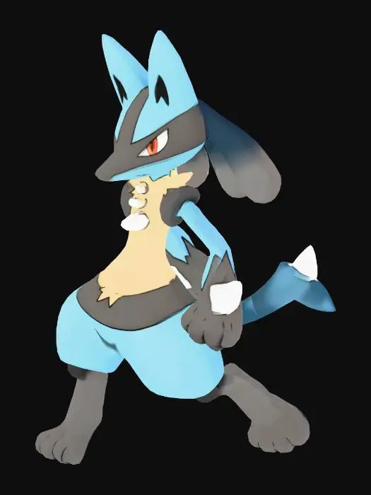 3D model for Lucario