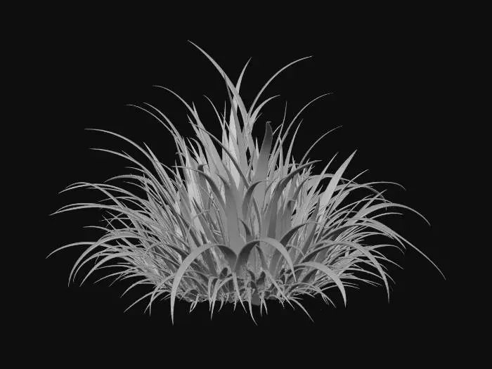 3D model for Emerald Grass Tuft