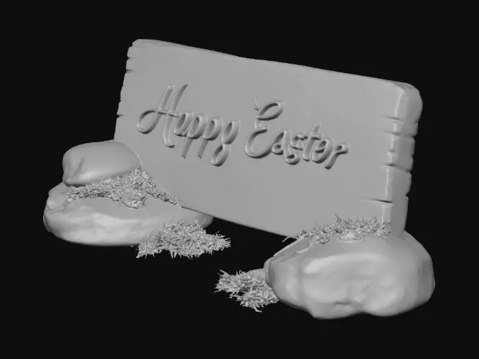 3D model for Rustic Easter Sign