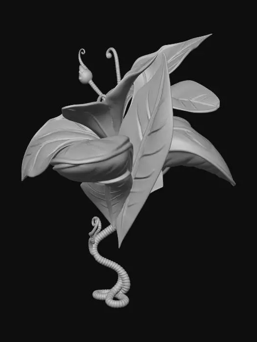 3D model for alice im wunderland stil eine pflanze