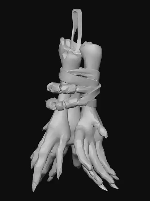 3D model for voodoo chickenfeet