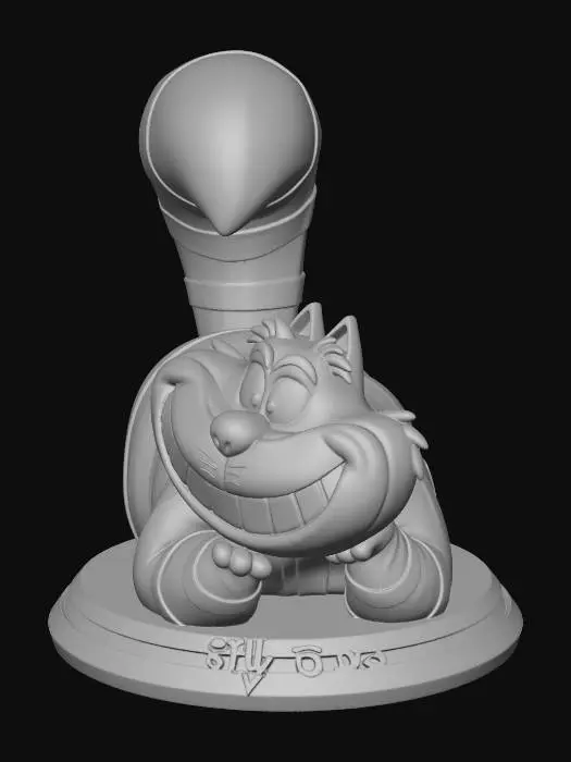 3D model for grinse katze