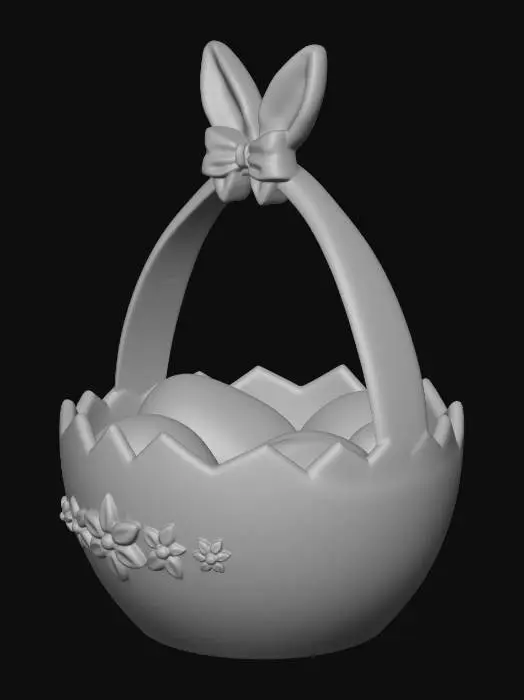 3D model for Golden Easter Basket