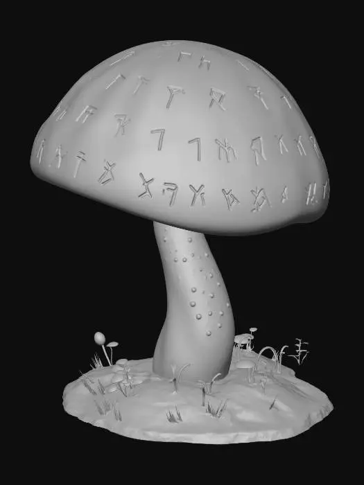 3D model for Luminous Runic Mushroom