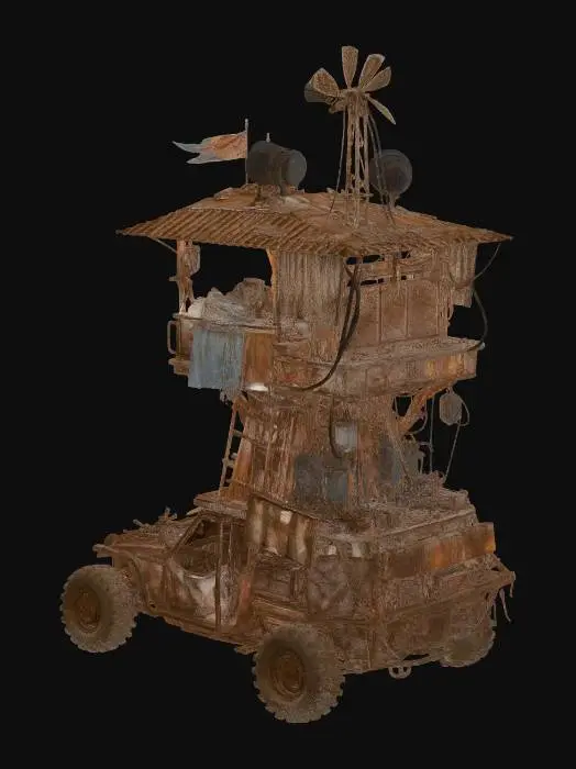 3D model for car postapokalypse