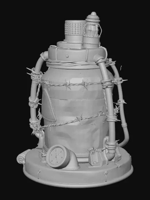 3D model for radioaktiv