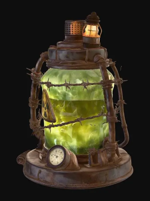 3D model for radioaktiv