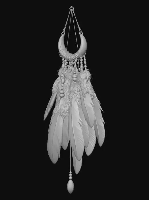 3D model for Midnight Feather Dreamcatcher