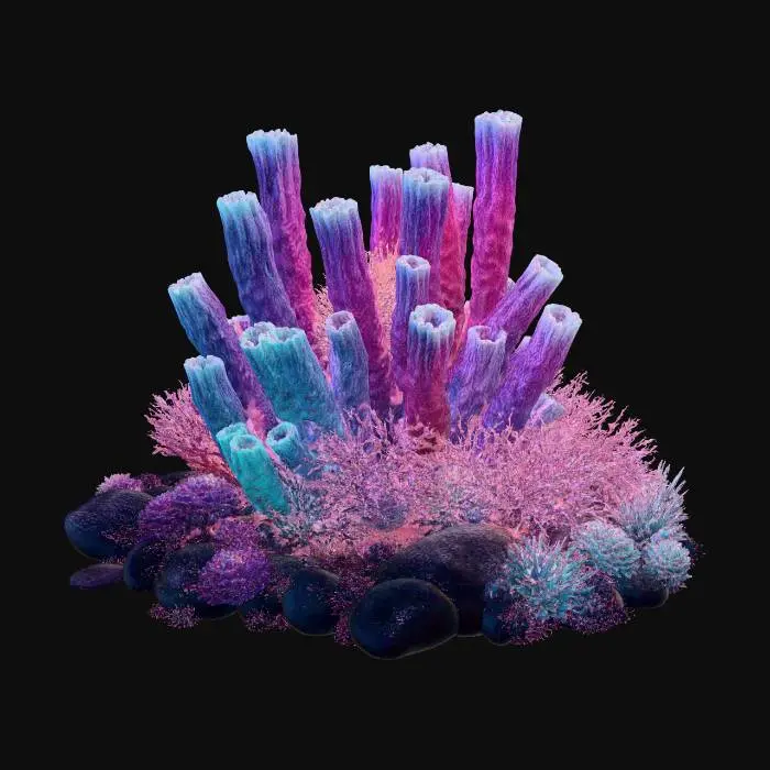 3D model for Neon Coral Bloom
