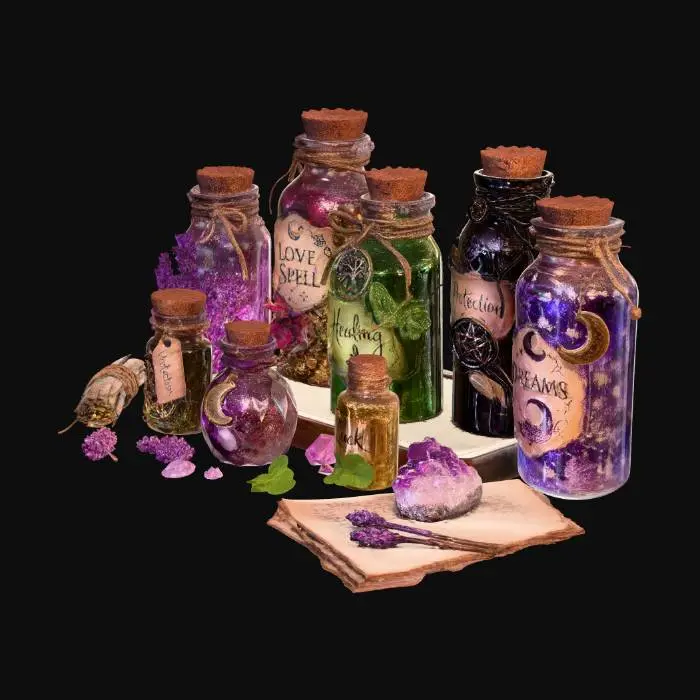 3D model for Vials of Moonlit Magic
