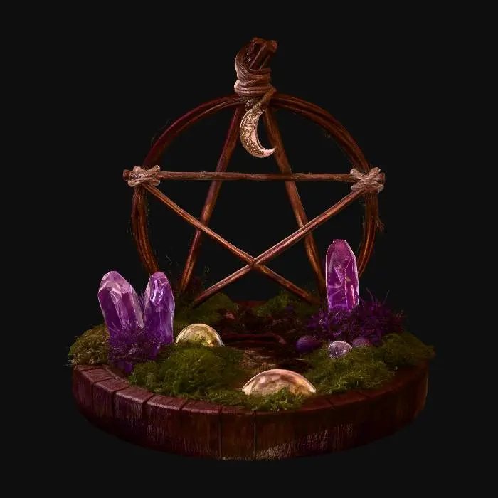 3D model for Moonlit Pentacle Garden