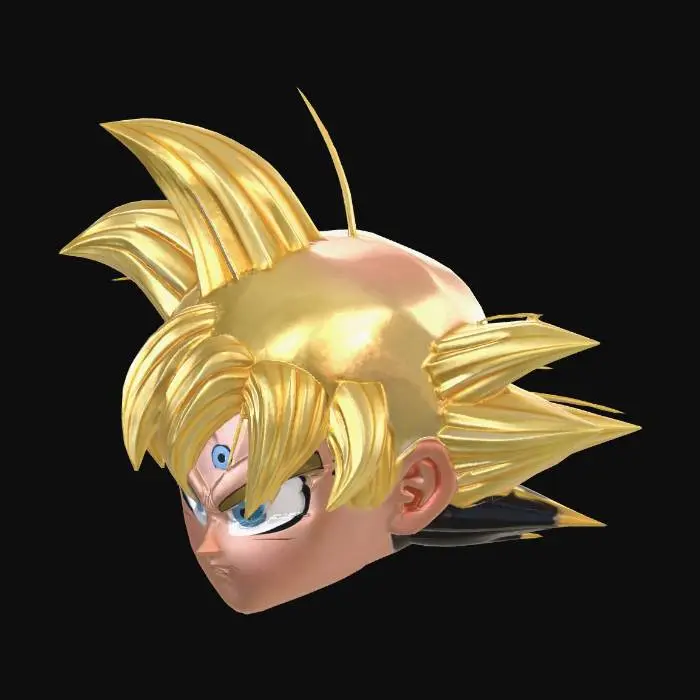 3D model for Goku Silhouette