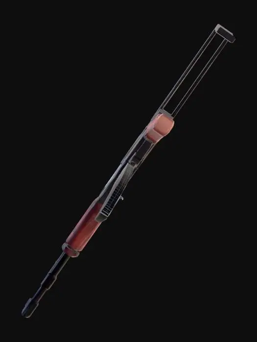 3D model for AK-47 with folding stock